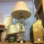 Various lamps, magazine rack etc.