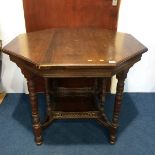 Edwardian octagonal occasional table