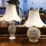 Two Aynsley table lamps