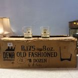 Quantity of boxed vintage whiskey glasses