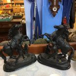 Pair of Spelter figure groups