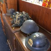 Five various helmets