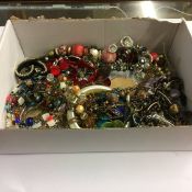 Box of costume jewellery