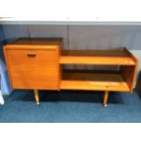 Teak record cabinet