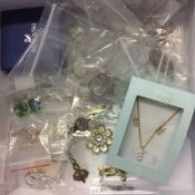 Quantity of silver and costume jewellery