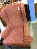 Patterned armchair