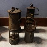 Four miners lamps