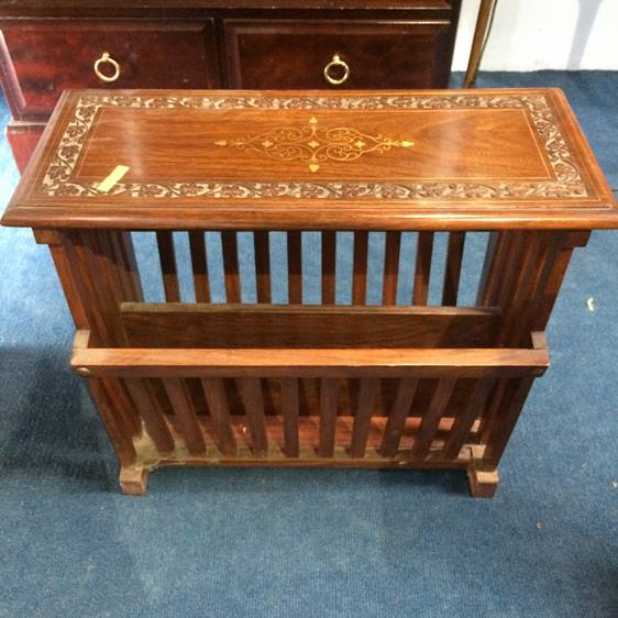 Magazine rack and a Stag two drawer unit - Image 2 of 2