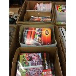 Four boxes of SAFC programmes