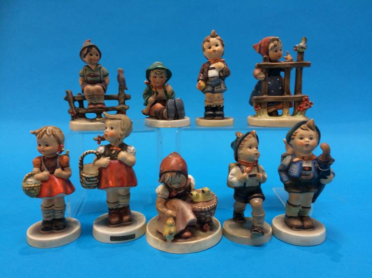 Nine Hummel figures