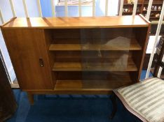 A mid 20th century teak bookcase