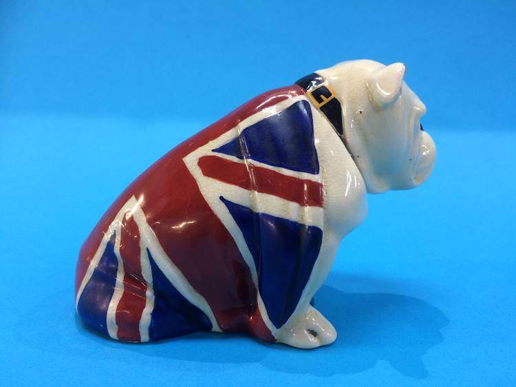 A Royal Doulton British bulldog with Union Jack on his back - Image 2 of 3