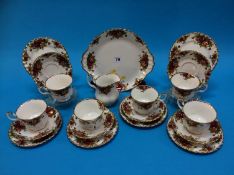 A Royal Albert Old Country Roses tea set