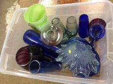 Selection of coloured glass