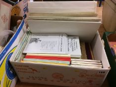 A box of Ordnance Survey maps etc.