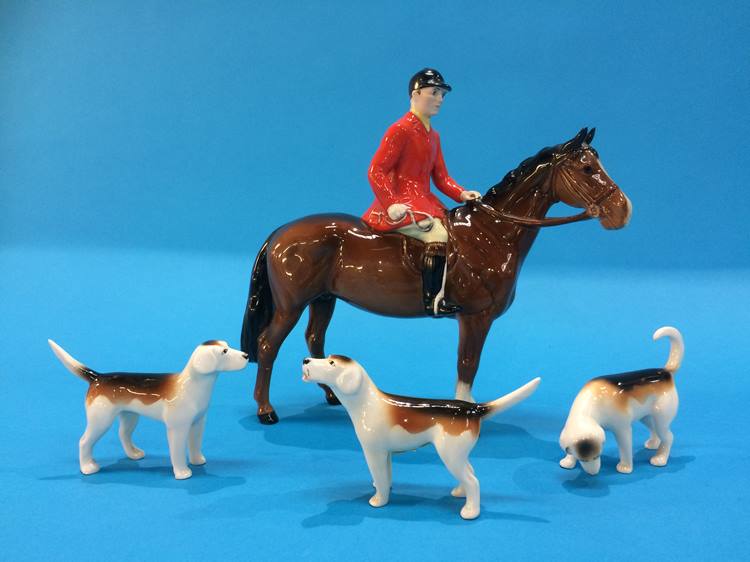A Beswick Huntsman and three dogs - Image 2 of 2