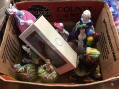 A box of Royal Doulton ladies etc.