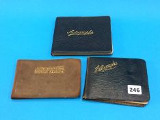 Three autograph albums containing various notes and sketches