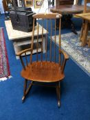 A Danish style rocking chair