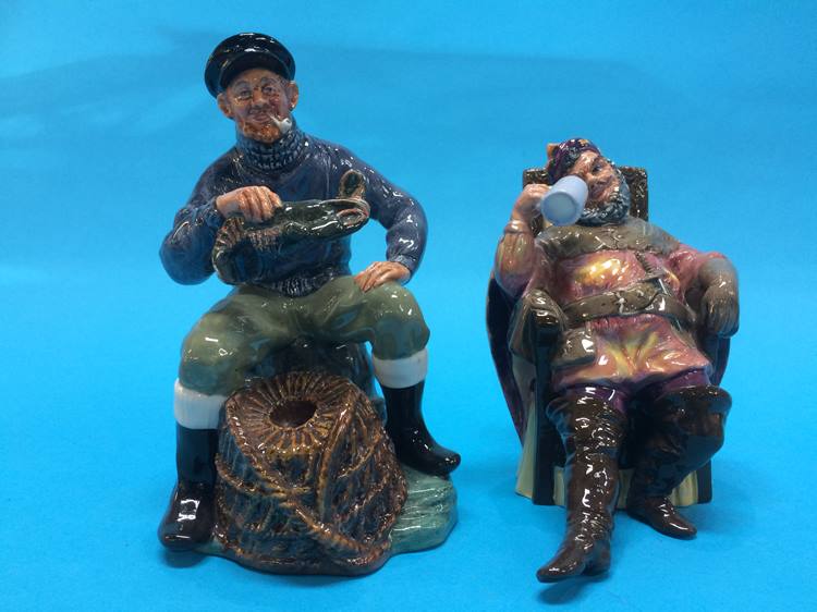 Two Royal Doulton figures 'Lobster Man' HN 2317 and 'Foaming Quart' HN 2162 - Image 2 of 2