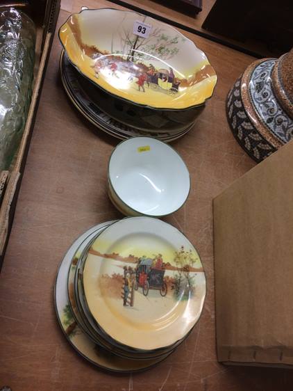 Royal Doulton series ware plates, bowls and collectors plates