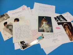 41 signed photographs and letters of Maria Whittaker, the Page 3 model