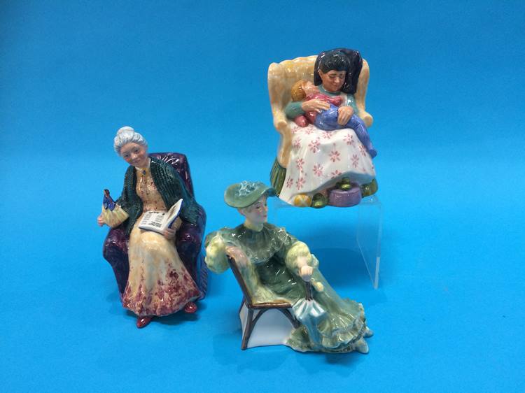 Three Royal Doulton ladies 'Prized possessions' HN 2942, 'Sweet Dreams' HN 2380, 'Ascot' HN 2356 - Image 2 of 2