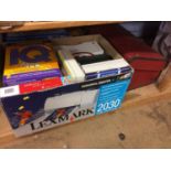 Three boxes of games and toys