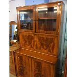 Reproduction mahogany drinks cabinet