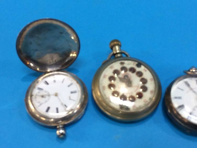 Two silver and two other pocket watches (4) - Image 2 of 3