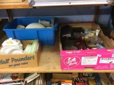 Three boxes of glass, china and miscellaneous