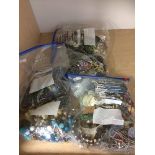 Box of costume jewellery