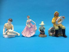 Four Royal Doulton figures