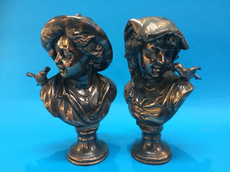 A pair of decorative busts - Image 2 of 2