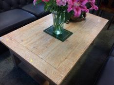 A large Barker and Stonehouse coffee table with four drawers
