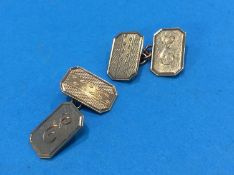 Pair of 9ct gold cufflinks, 5.1 grams