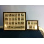 A collection of framed Towns and City cards