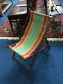 A child's deck chair