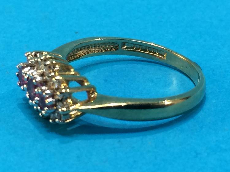 A 9ct gold dress ring, size 'O', 3 grams - Image 2 of 2