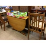 Teak table and four chairs