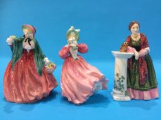 Three Royal Doulton ladies, 'Marguerite' HN 1928, 'Florence Nightingale' HN 2266 and 'Lady Charmain'