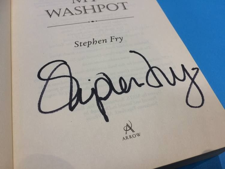 Books: signed by Terry Wogan, Kenneth Williams, James Patterson and two by Stephen Fry - Image 2 of 6