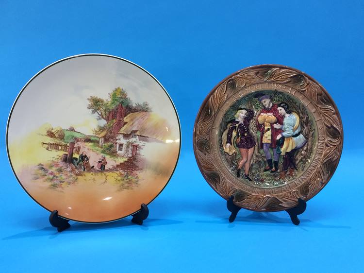 A Beswick 'As You Like It' wall plaque and a Royal Doulton series ware plaque