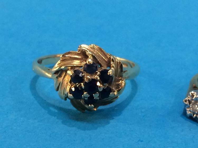 A 9ct gold dress ring and a diamond ring, 4.9 grams - Image 3 of 4