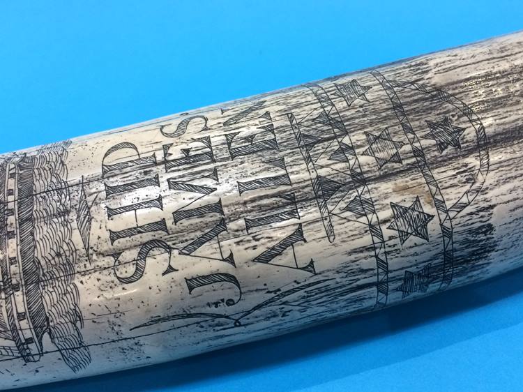 A reproduction scrimshaw - Image 2 of 7