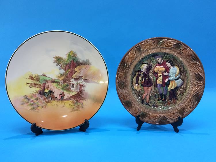 A Beswick 'As You Like It' wall plaque and a Royal Doulton series ware plaque - Image 2 of 4