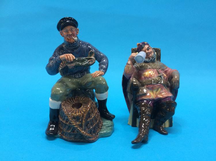 Two Royal Doulton figures 'Lobster Man' HN 2317 and 'Foaming Quart' HN 2162