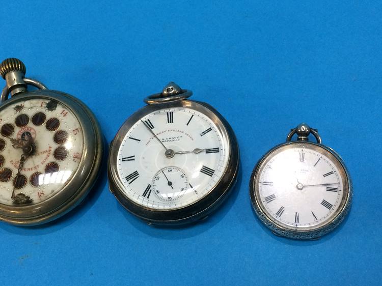 Two silver and two other pocket watches (4) - Image 3 of 3