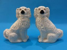 A pair of Staffordshire Spaniels