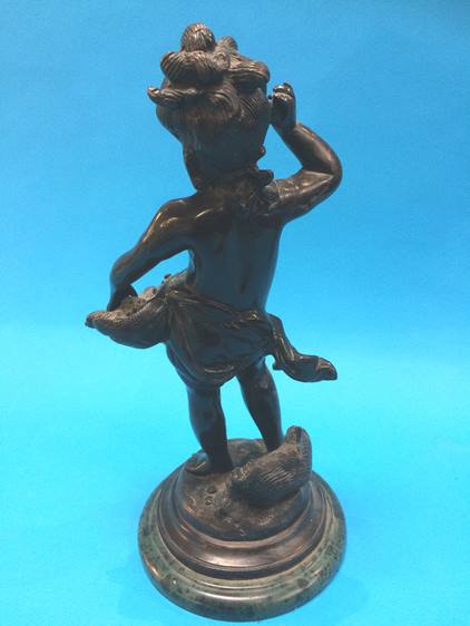 A bronze figure of a girl - Image 3 of 3